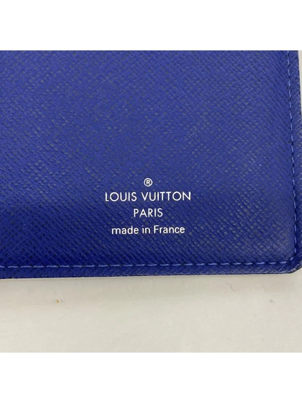 Louis Vuitton Wallet Taiga Portefeuille Brazza NM Blue